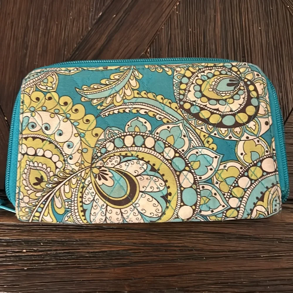 Green and blue Vera Bradley Wallet